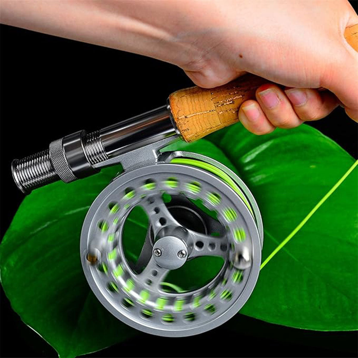 Aluminum Fly Fishing Reel CNC Machined Large Arbor Design