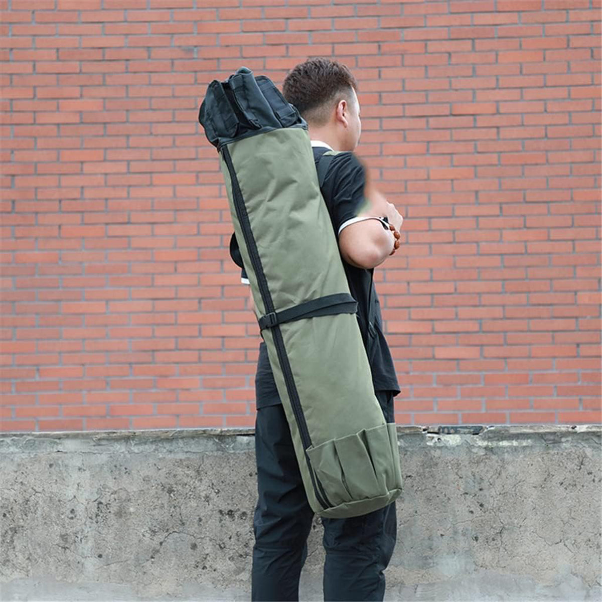 Outdoor Fishing Rod Bag 5 Rod Holder Waterproof Oxford Storage Case