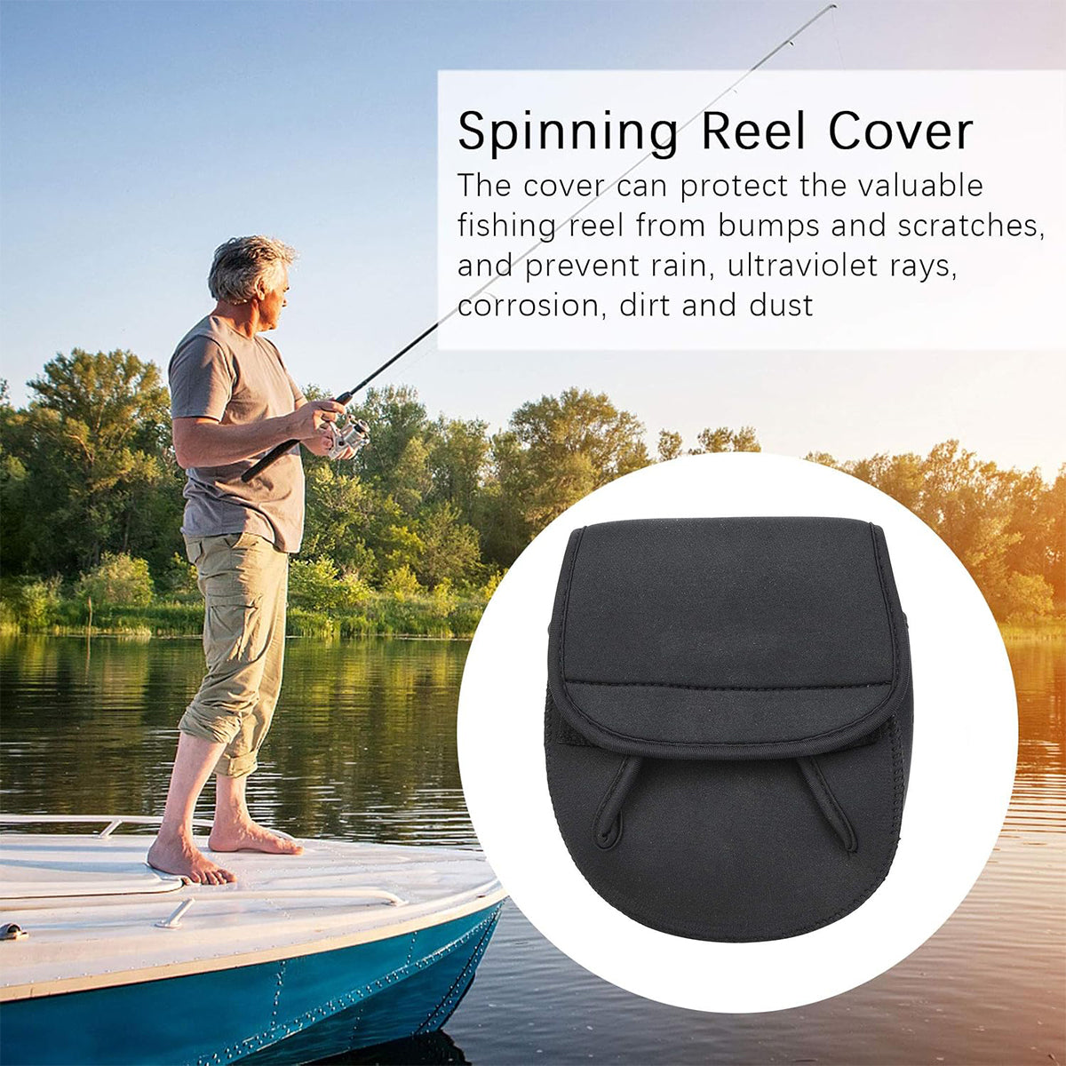 Fishing Reel Protective Cover Waterproof Neoprene Case  Description