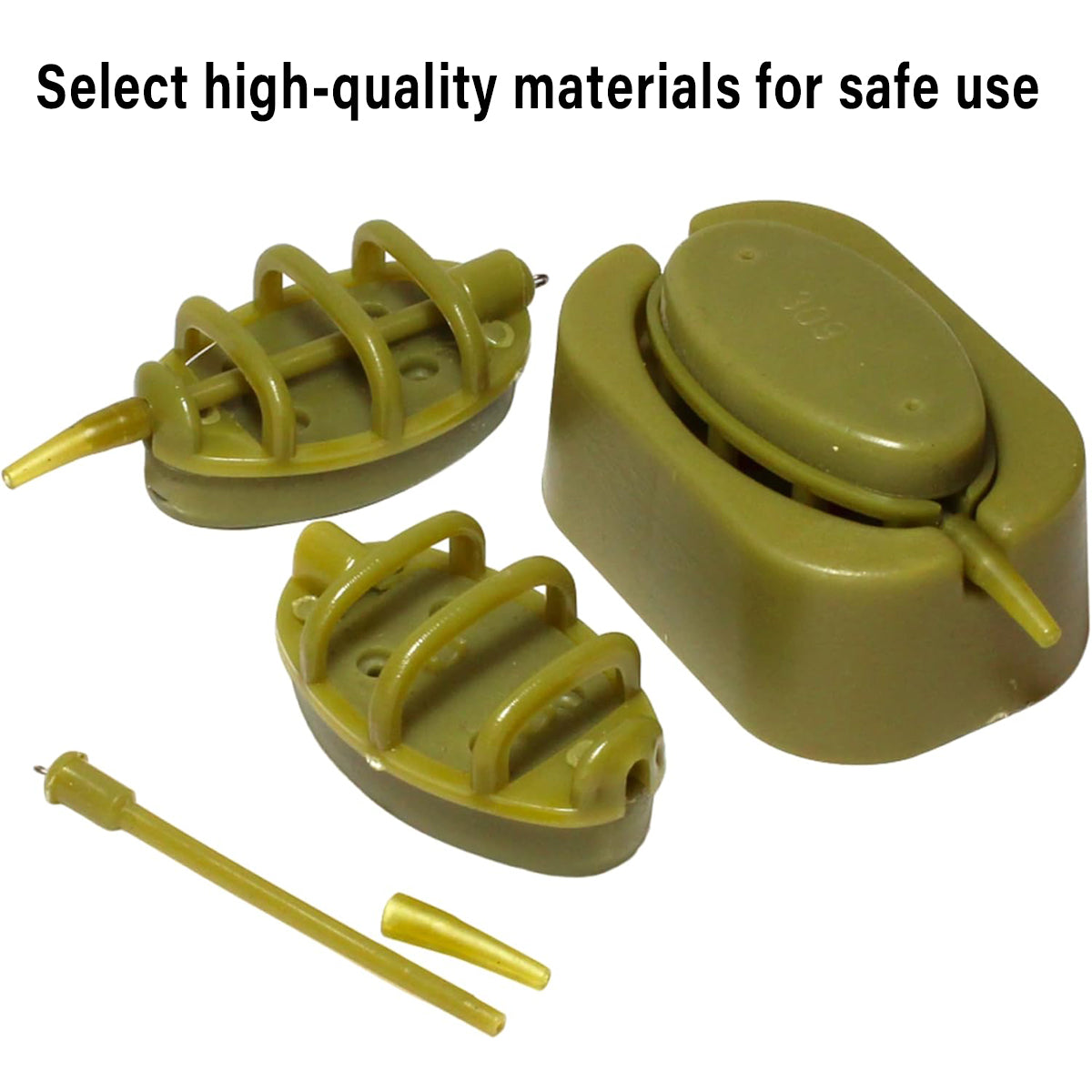Fishing Method Feeder Set With Quick Release Bait Mould