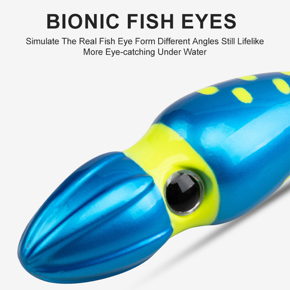 Slow Sinking Squid Jig Lure UV Glow Fishing Bait