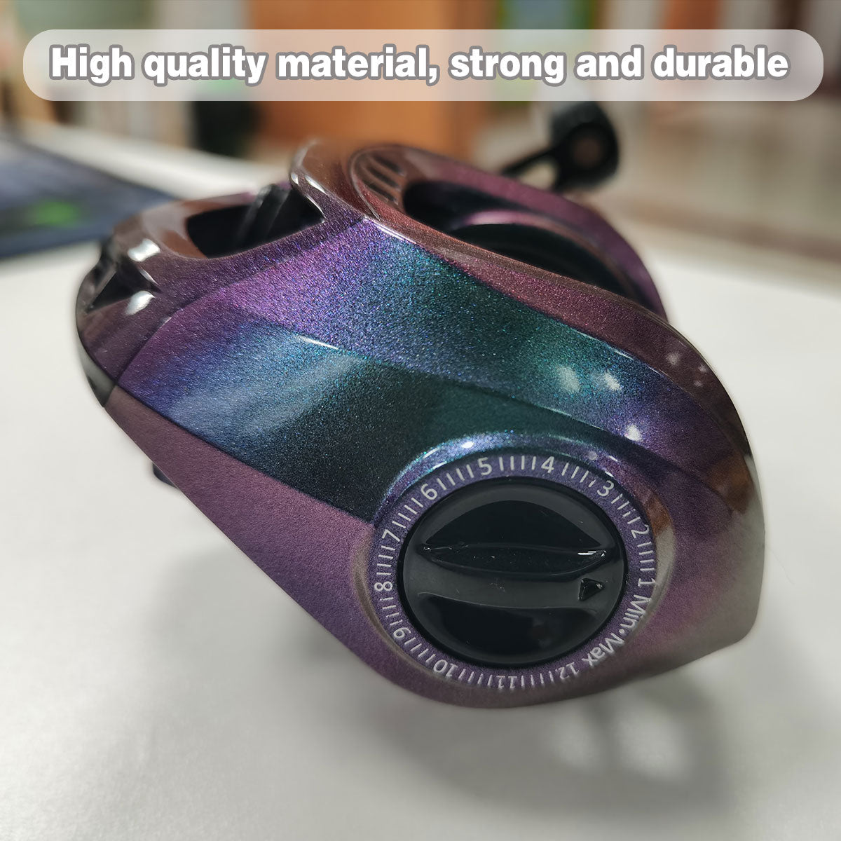 Metal Fishing Reel High-Speed Gear 7.2:1 with Force Alarm
