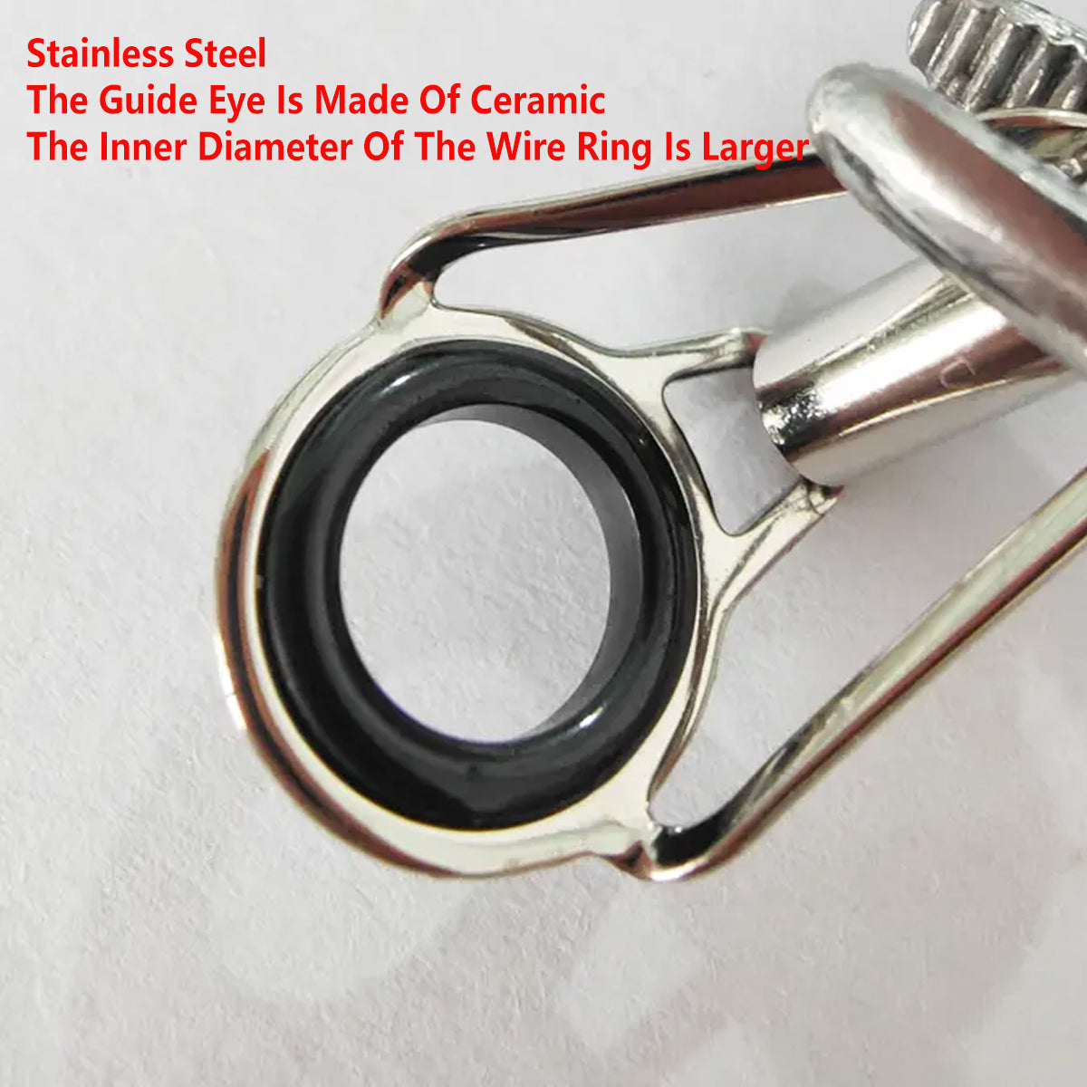 Fishing Rod Guide Tip Repair Kit 50pcs Stainless Steel Ceramic