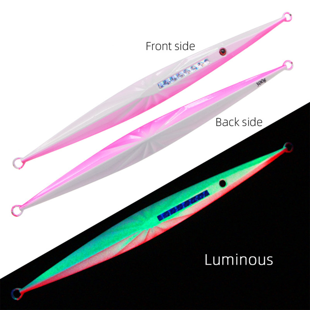 Luminous Bionic Fishing Bait Glow In Dark Jigging Saltwater Deep Sea