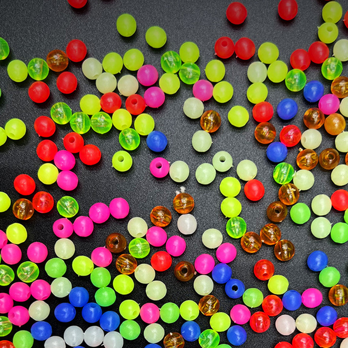 Glow In The Dark Luminous Fishing Beads 5mm With Storage Box