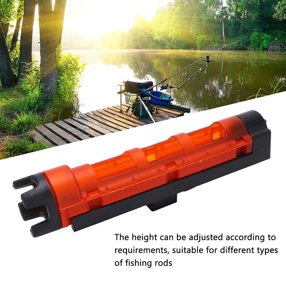 Fishing Rod Holder For Fishing Box ABS Plastic Adjustable