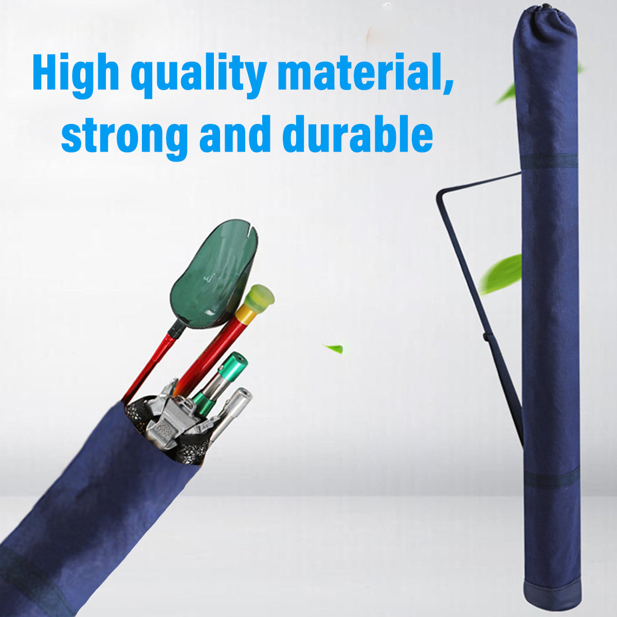 Canvas Fishing Gear Bag Foldable Durable Rod & Tackle Storage Case