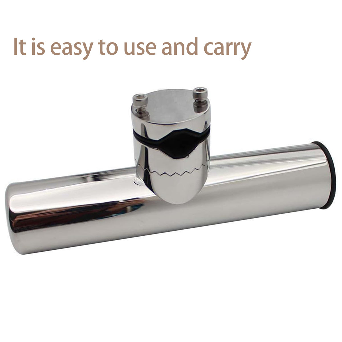 Stainless Steel Fishing Rod Holder 360° Adjustable Clamp-On Boat Mount