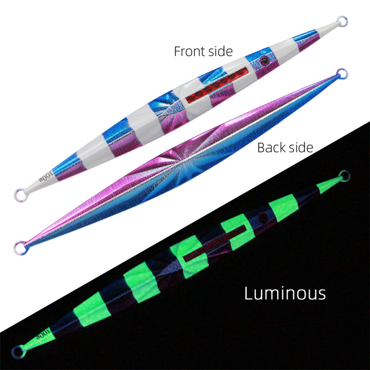 Luminous Bionic Fishing Bait Glow In Dark Jigging Saltwater Deep Sea