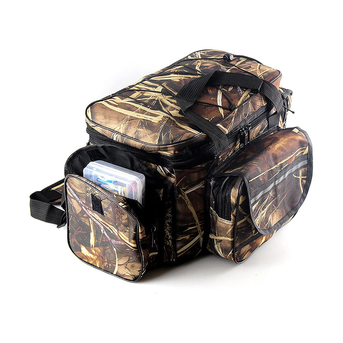 Large Capacity Fishing Tackle Bag Multi Functional Single Shoulder Gear Storage