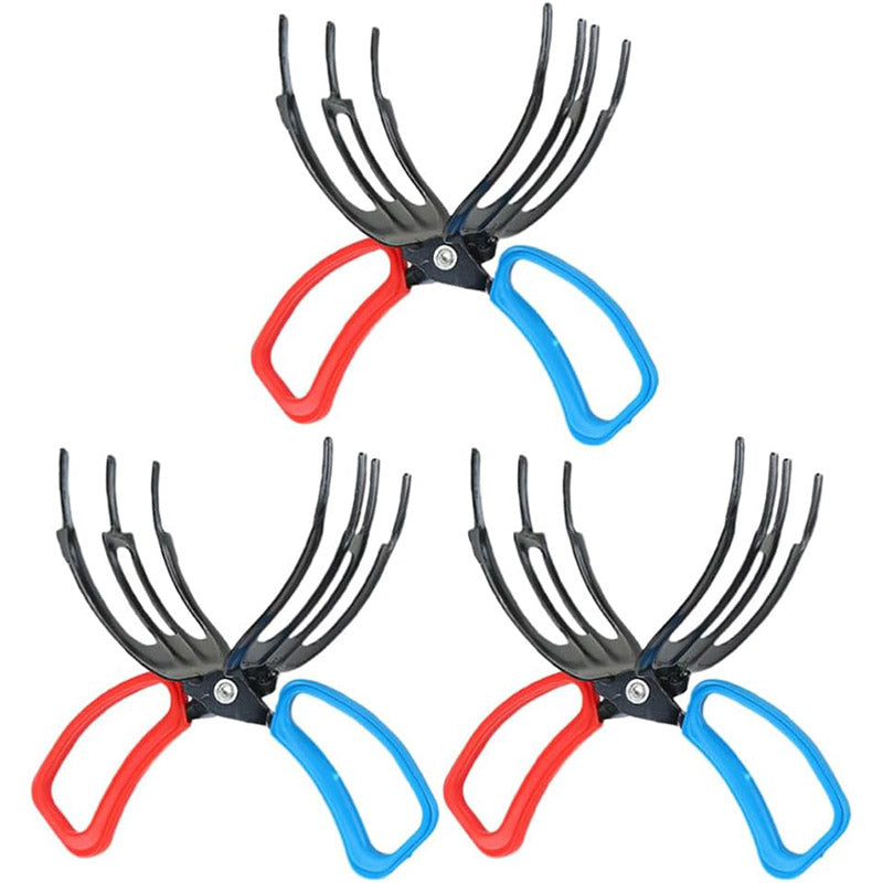 Fishing Control Pliers 3-Tooth Grabber Clamp Set of 2