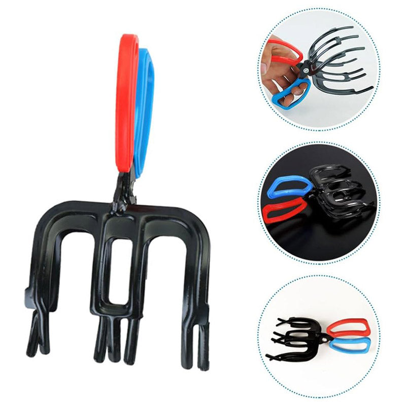 Fishing Control Pliers 3-Tooth Grabber Clamp Set of 2