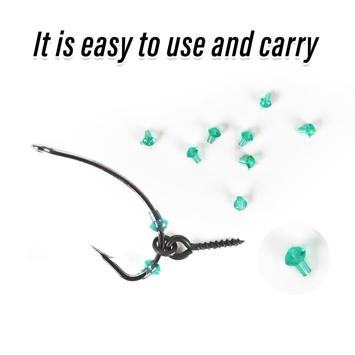 420PCS Carp Fishing Accessories Kit with Hooks Swivels Stoppers