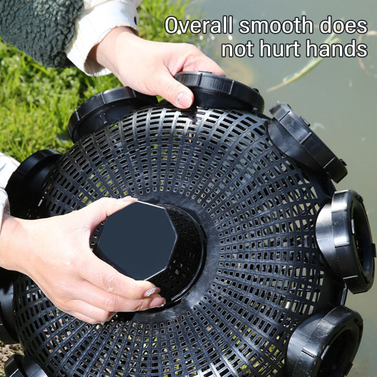 Ten-Hole Fishing Cage Trap for Eels Shrimp Crab and Fish
