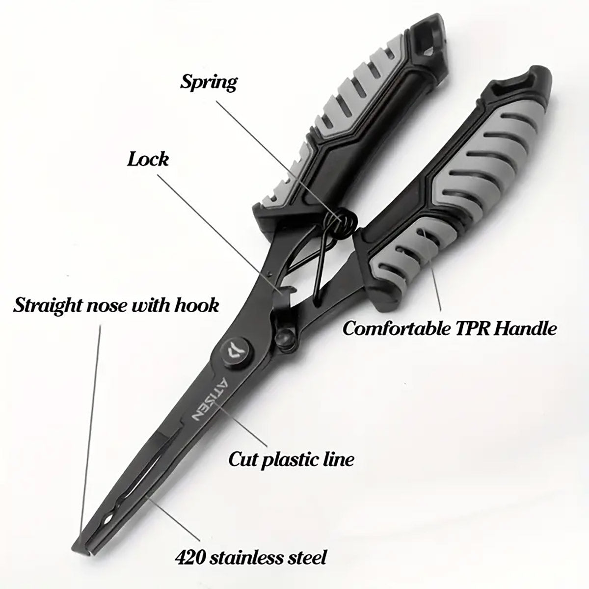 Stainless Steel Fishing Pliers and Fish Gripper Set Anti-Rust Tools
