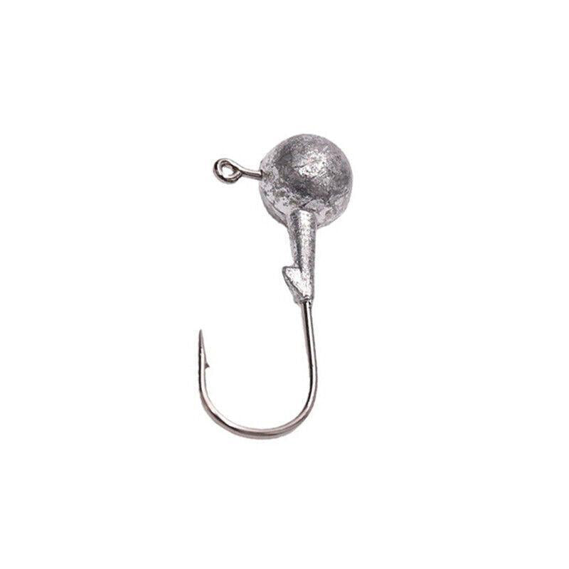 20PCS Jig Heads Hooks Chemically Sharpened Fishing Tackle