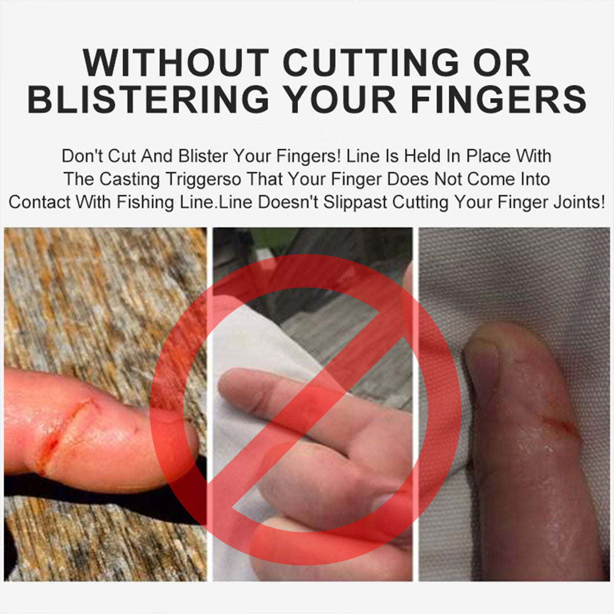 2PCS Surfcasting Finger Protectors Fishing Casting Safety Gear