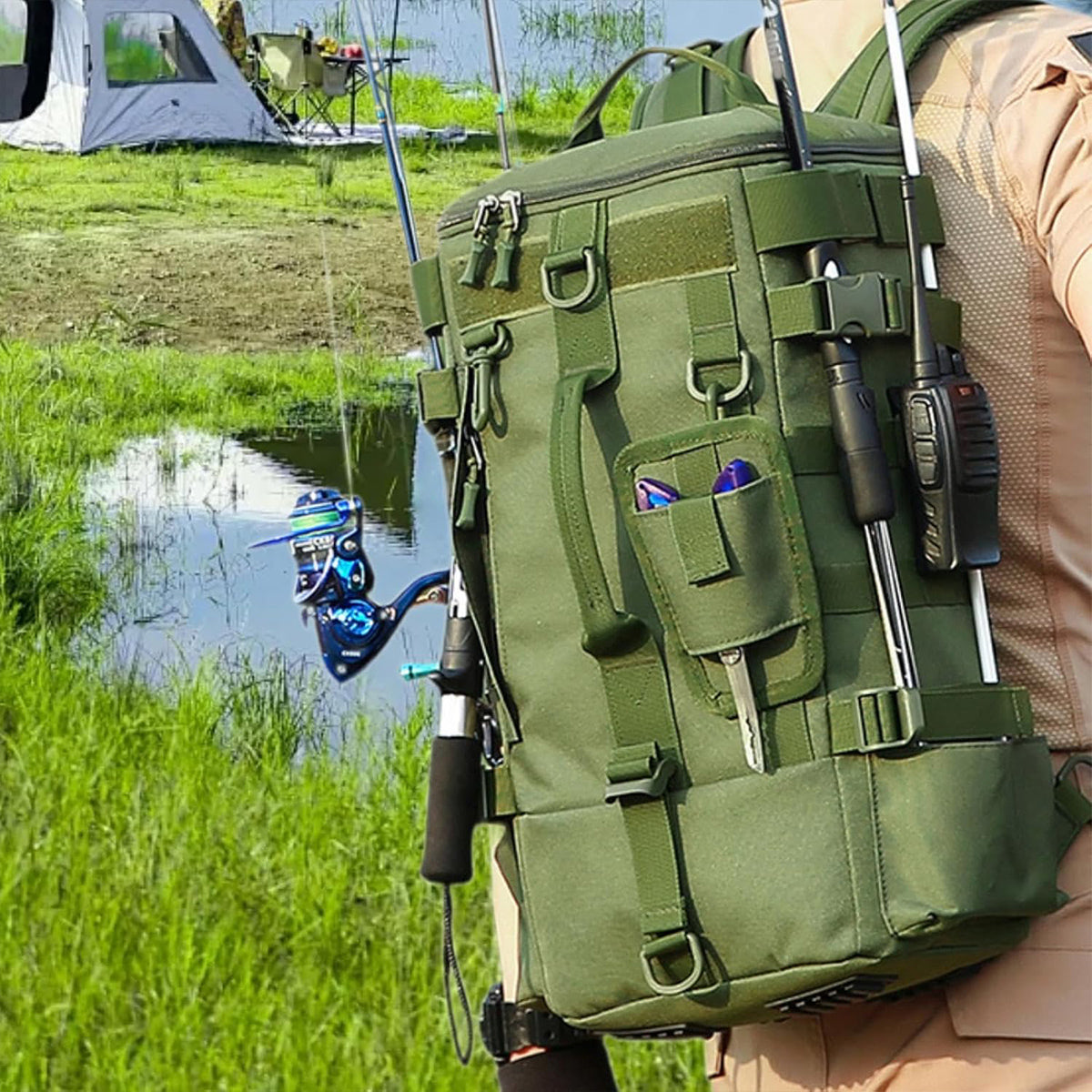 Multifunctional Waterproof Fishing Bag Large Capacity Oxford Tackle Storage