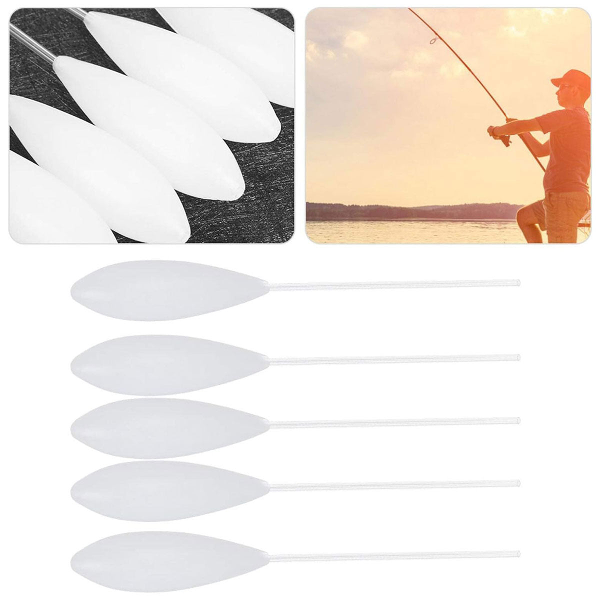 5pcs Slow Sink Bait Throwing Tools Acrylic Fishing Casting Rings