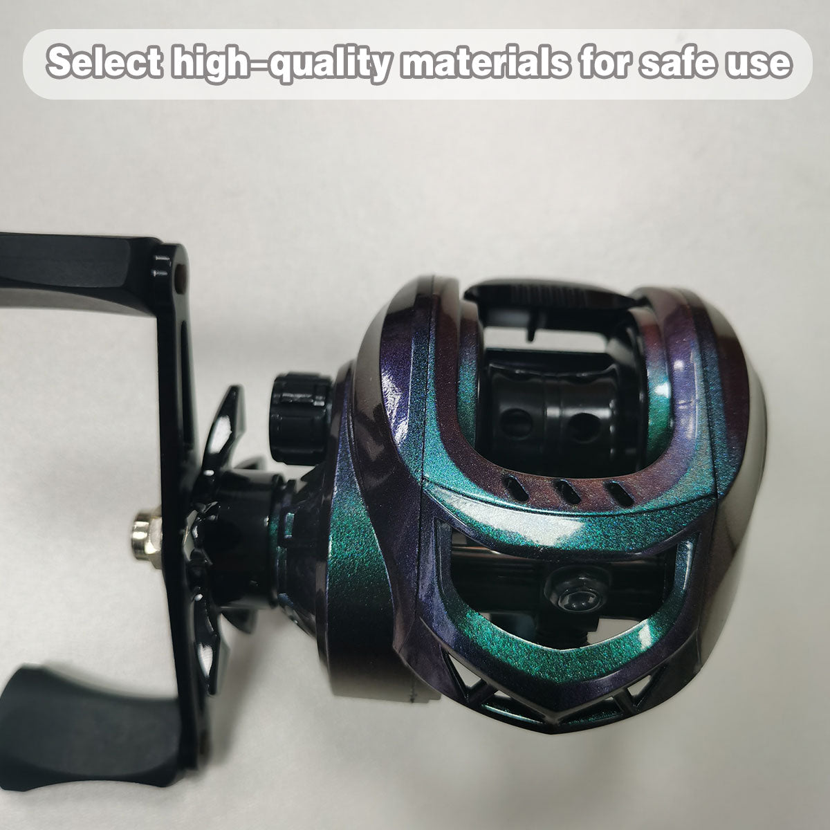 Metal Fishing Reel High-Speed Gear 7.2:1 with Force Alarm