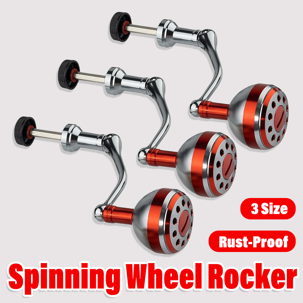All-Metal Fishing Reel Rocker Arm – Foldable Spinning Handle