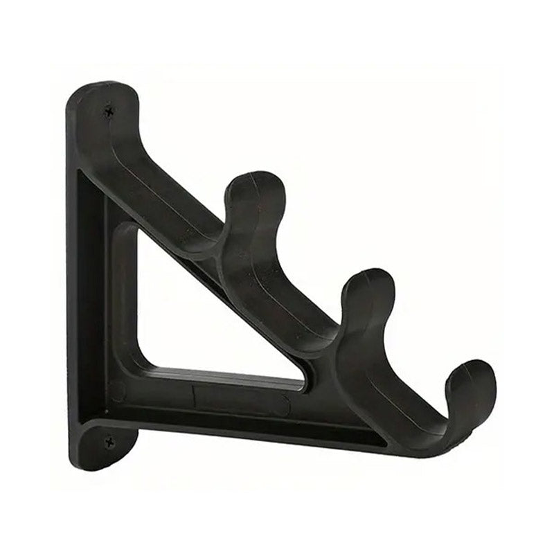 Wall Mounted Fishing Rod Rack ABS Holder For 6 Rods Space-Saving Storage