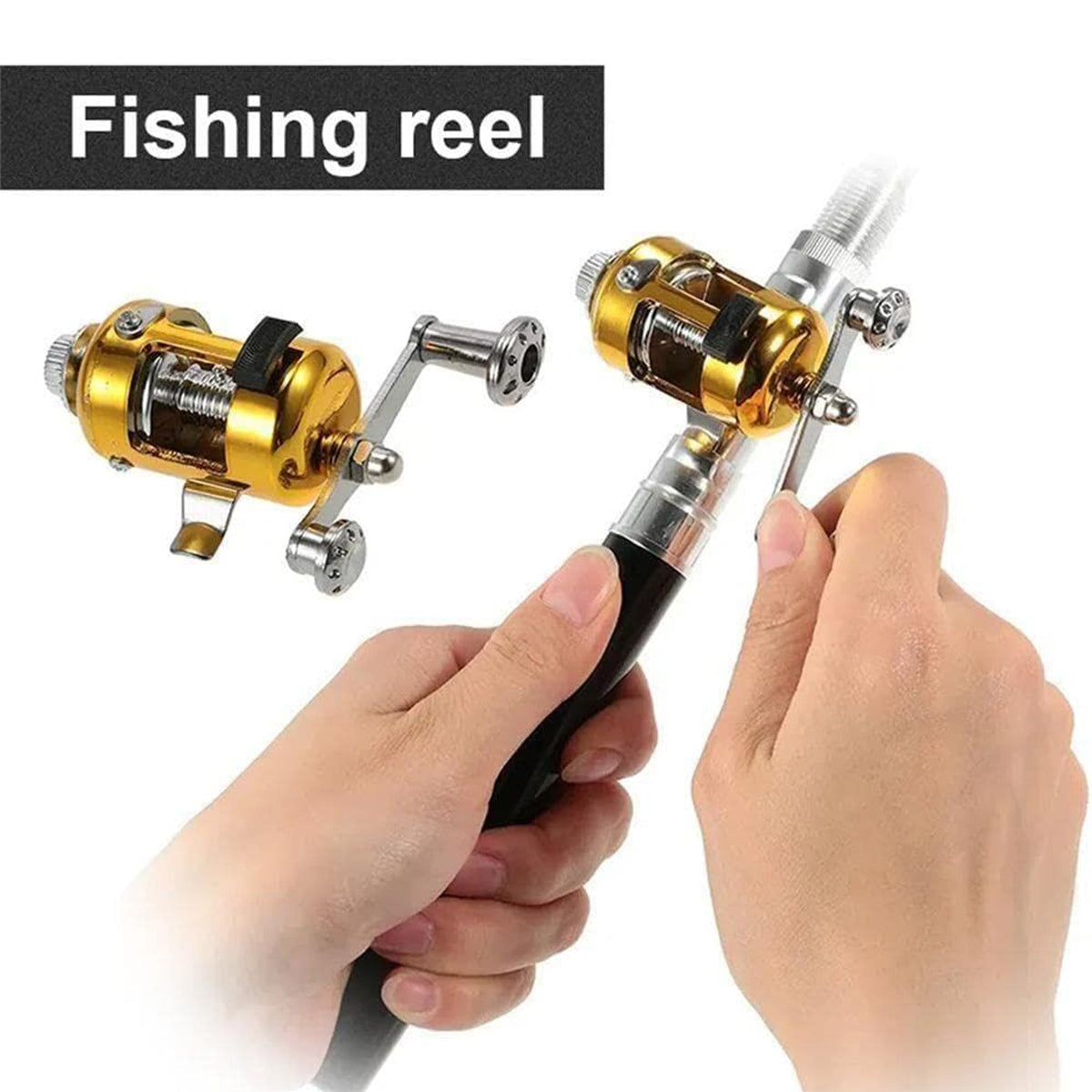 Mini Pocket Fishing Rod with Reel for Travel and Light Fishing