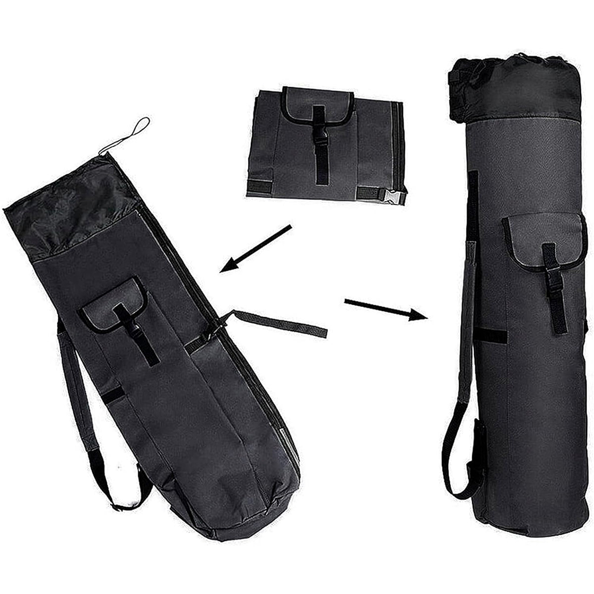 Outdoor Fishing Rod Bag 5 Rod Holder Waterproof Oxford Storage Case