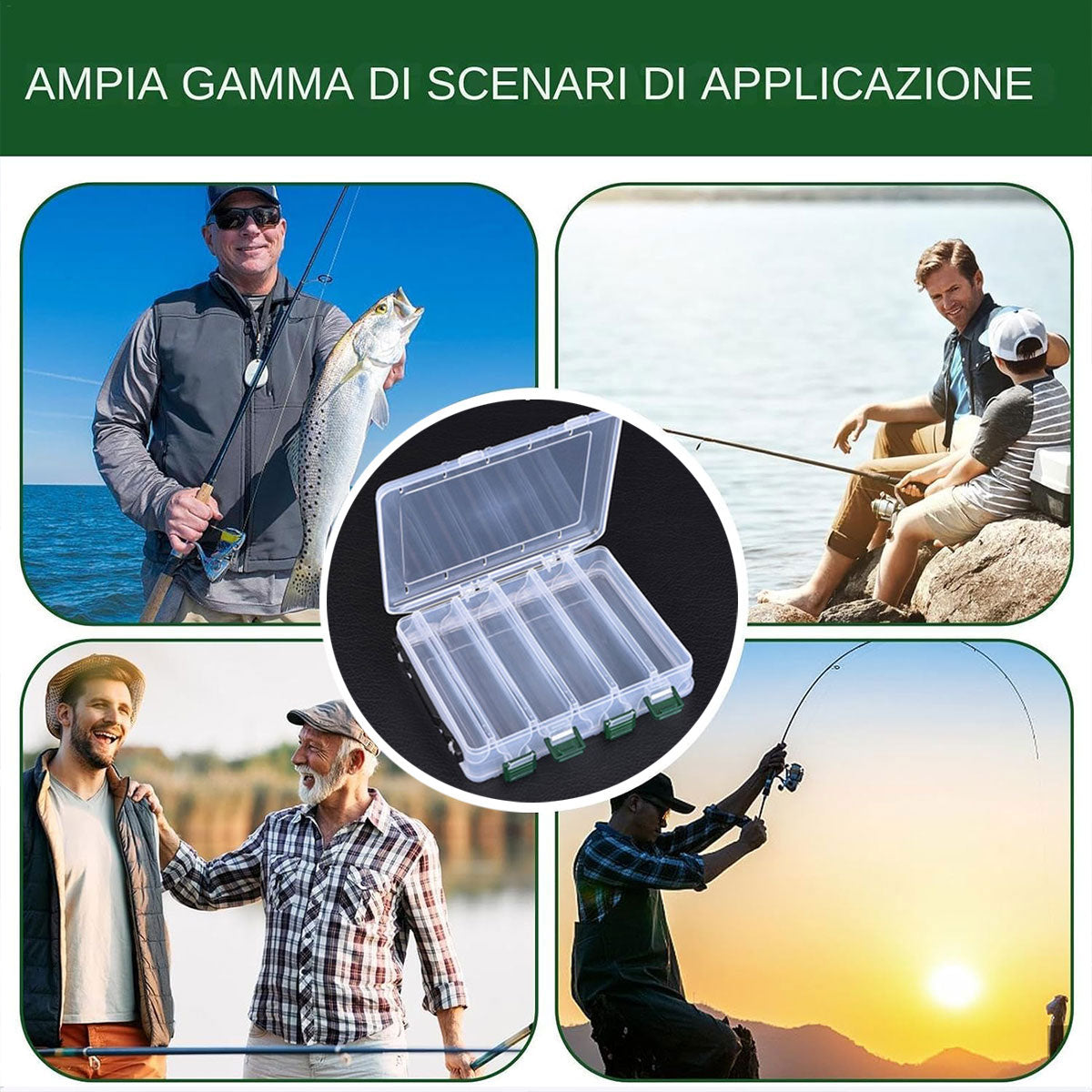 Fishing Tackle Storage Box Waterproof Plastic Organizer