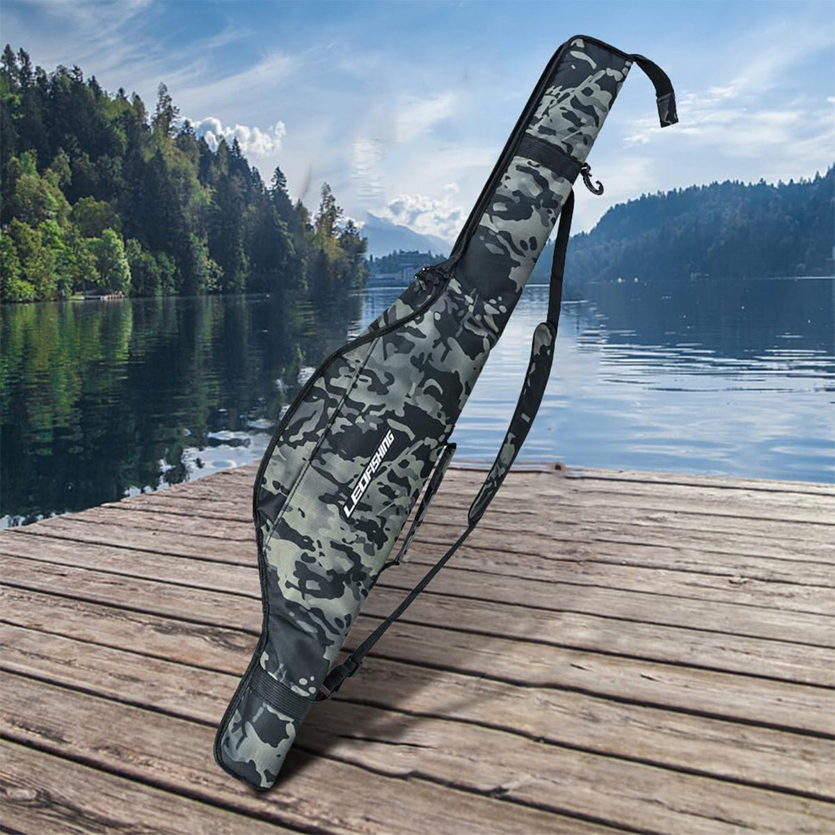 Portable Foldable Fishing Rod Bag Tackle Storage Bag Water Resistant Lightweight