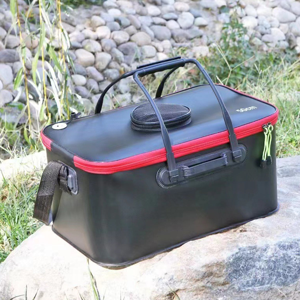 Folding EVA Fishing Bucket Waterproof Portable Live Fish Container