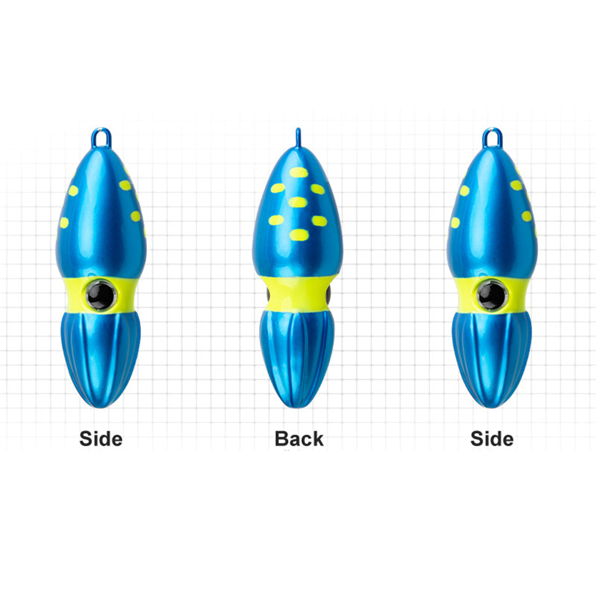 Slow Sinking Squid Jig Lure UV Glow Fishing Bait