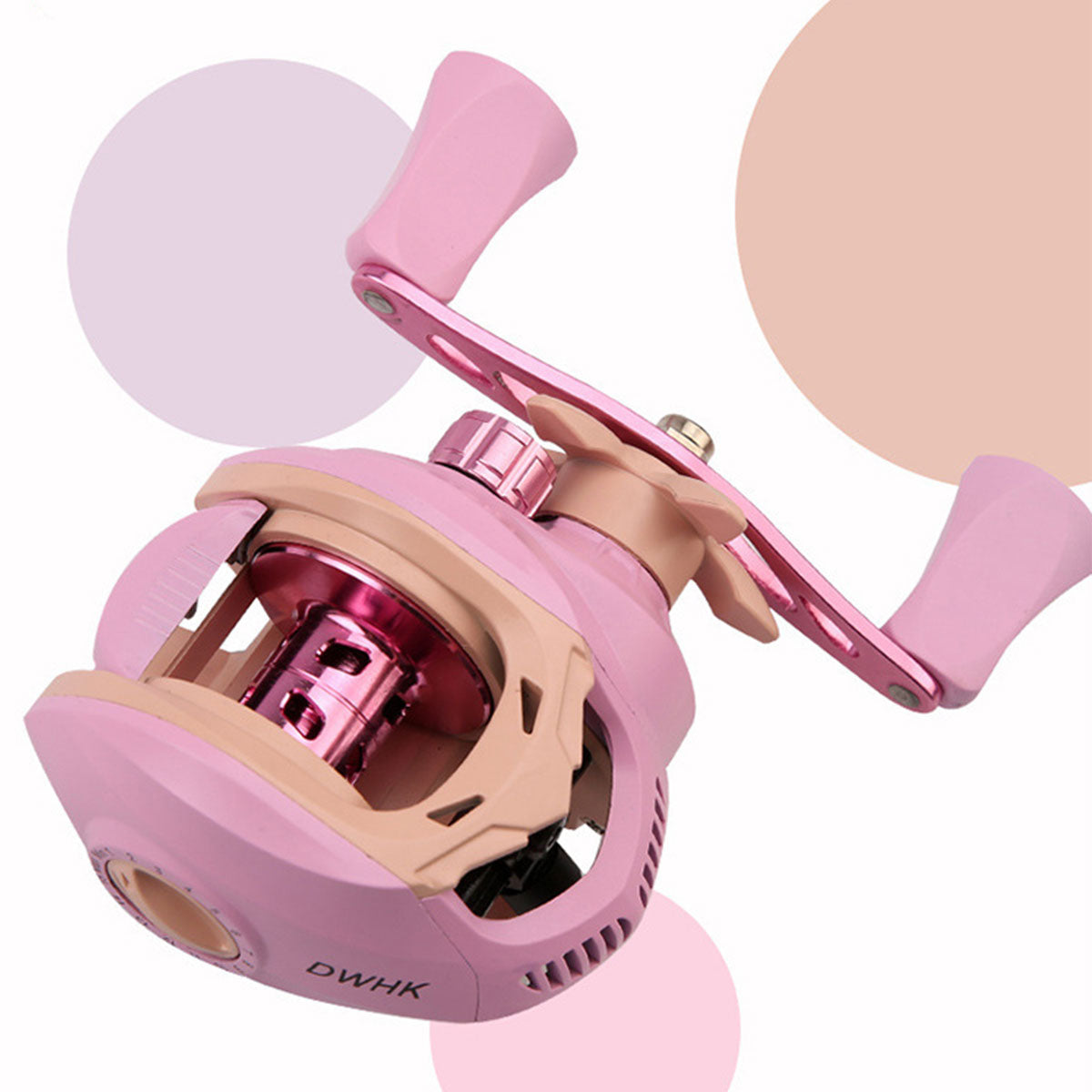 Baitcasting Drop Wheel Reel Macaron Style Left Right Hand Fishing