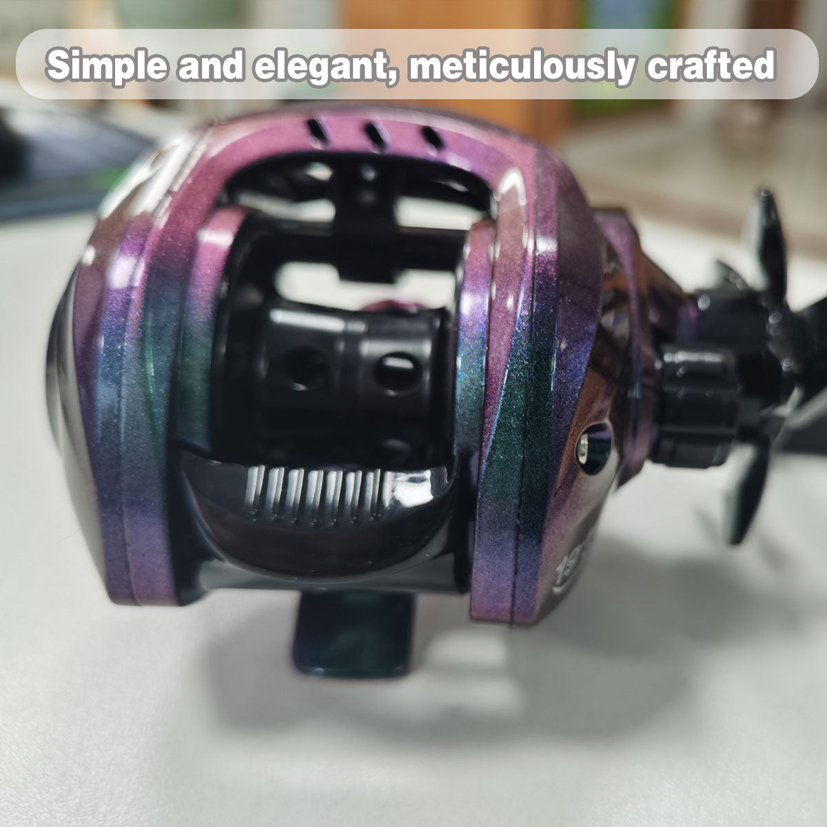 Metal Fishing Reel High-Speed Gear 7.2:1 with Force Alarm