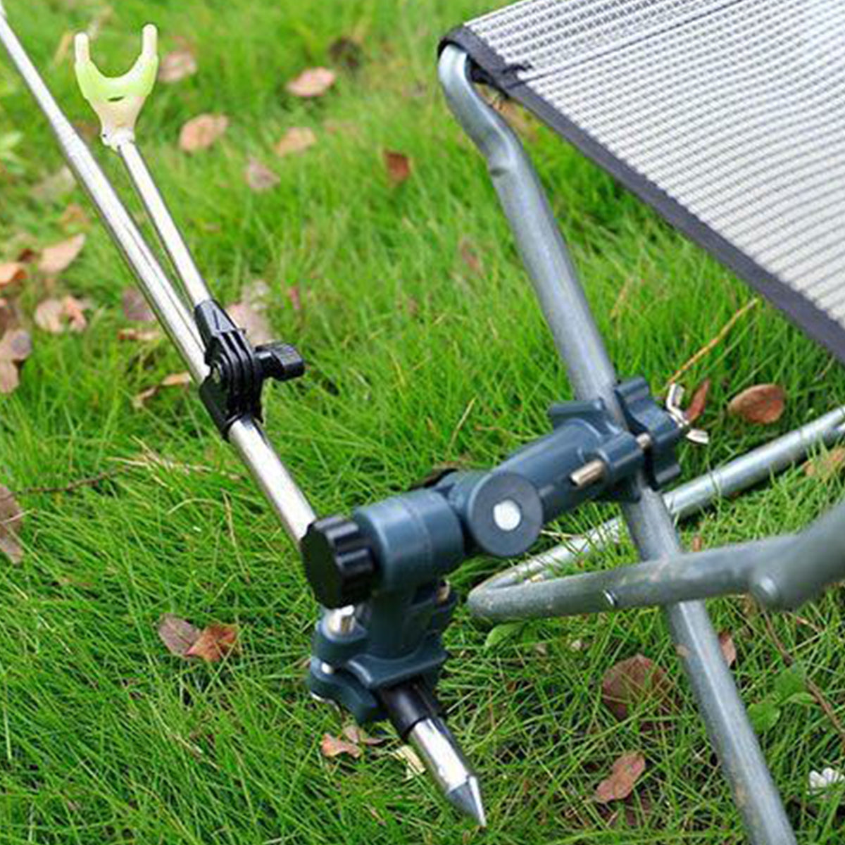 Adjustable Fishing Bracket with Umbrella Stand and 360° Rotation