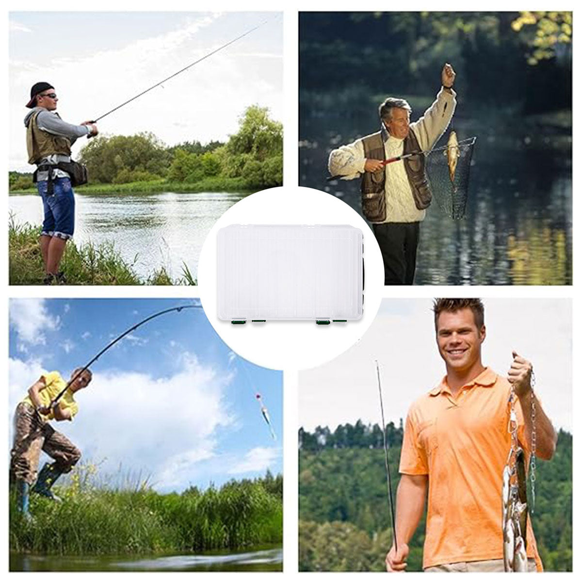 Fishing Tackle Storage Box Waterproof Plastic Organizer
