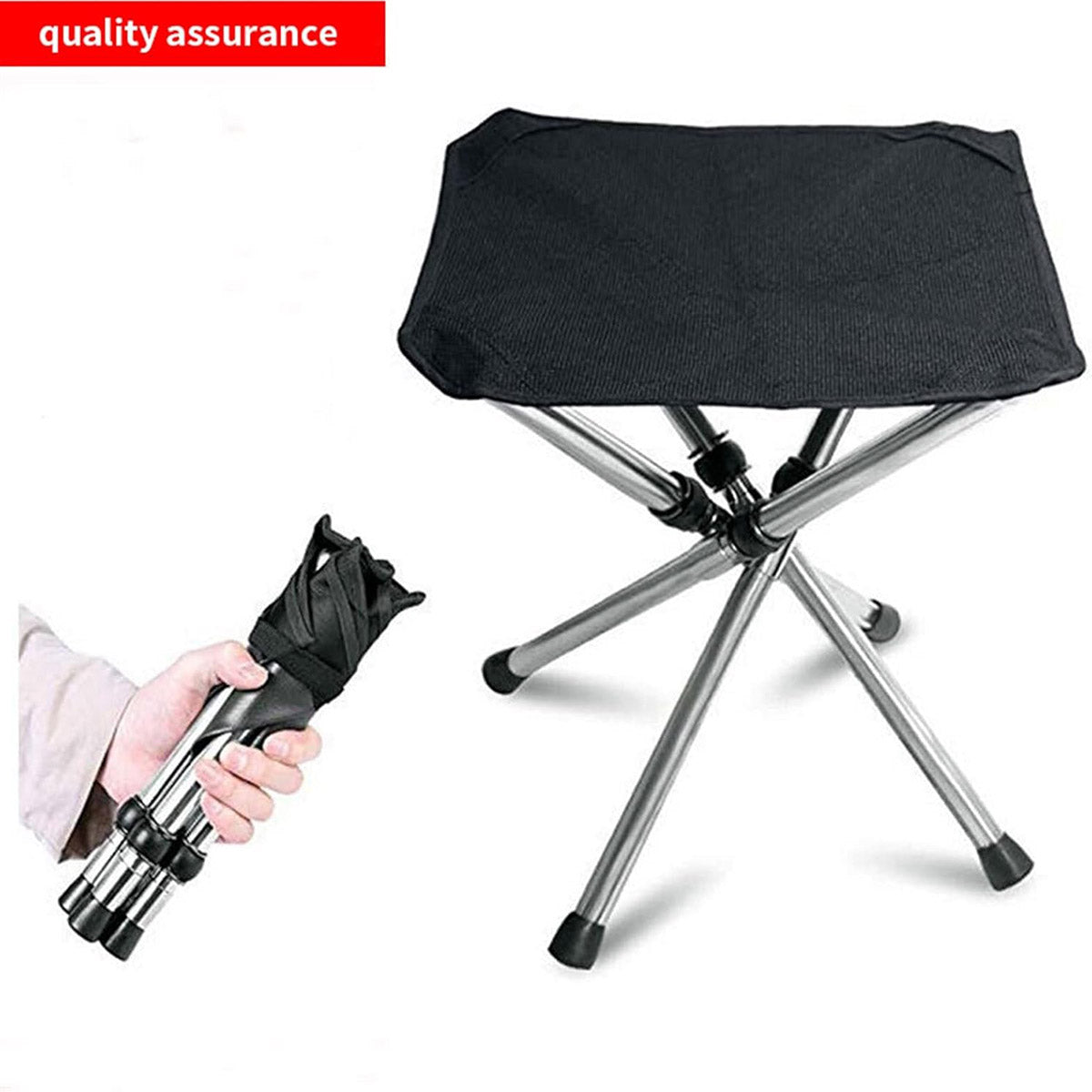 Telescopic Folding Stool Portable Outdoor Camping Hiking Fishing