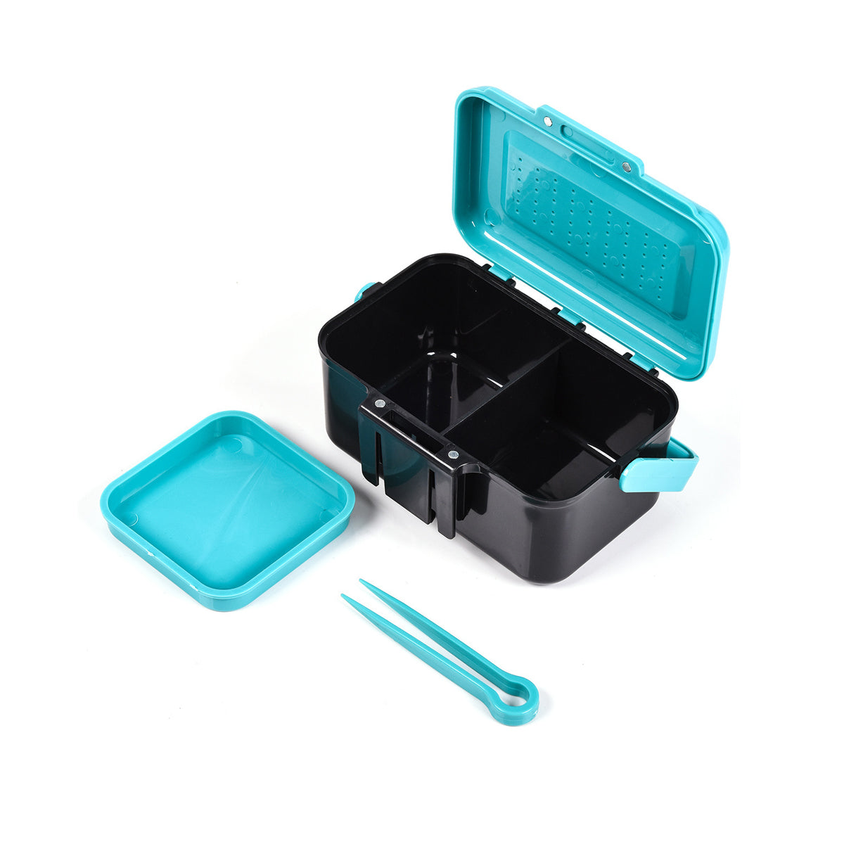 Handle Waist Hanging Live Bait Box Earthworm Clip Fishing Tackle Accessory Case