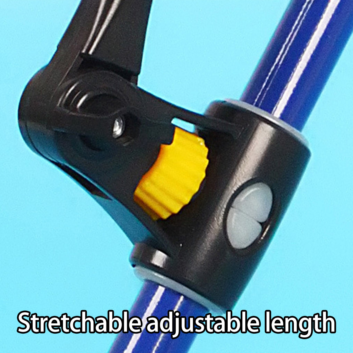 Adjustable Telescopic Fishing Rod Holder with 90° Rotating Head