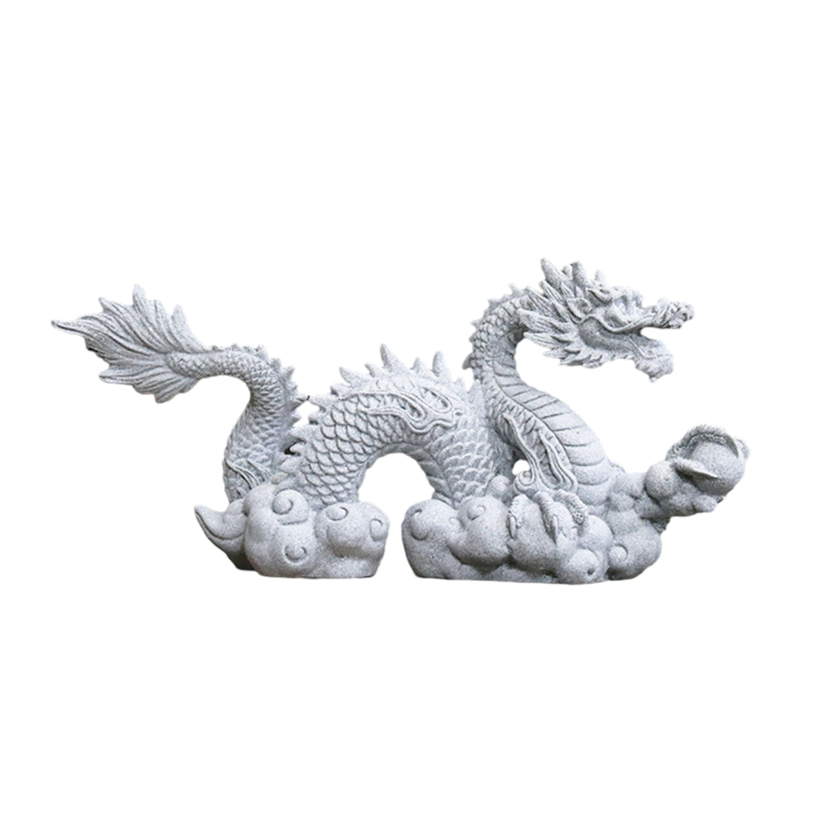 Imitation Lapis Lazuli Dragon Ornament Handcrafted Decorative Statue