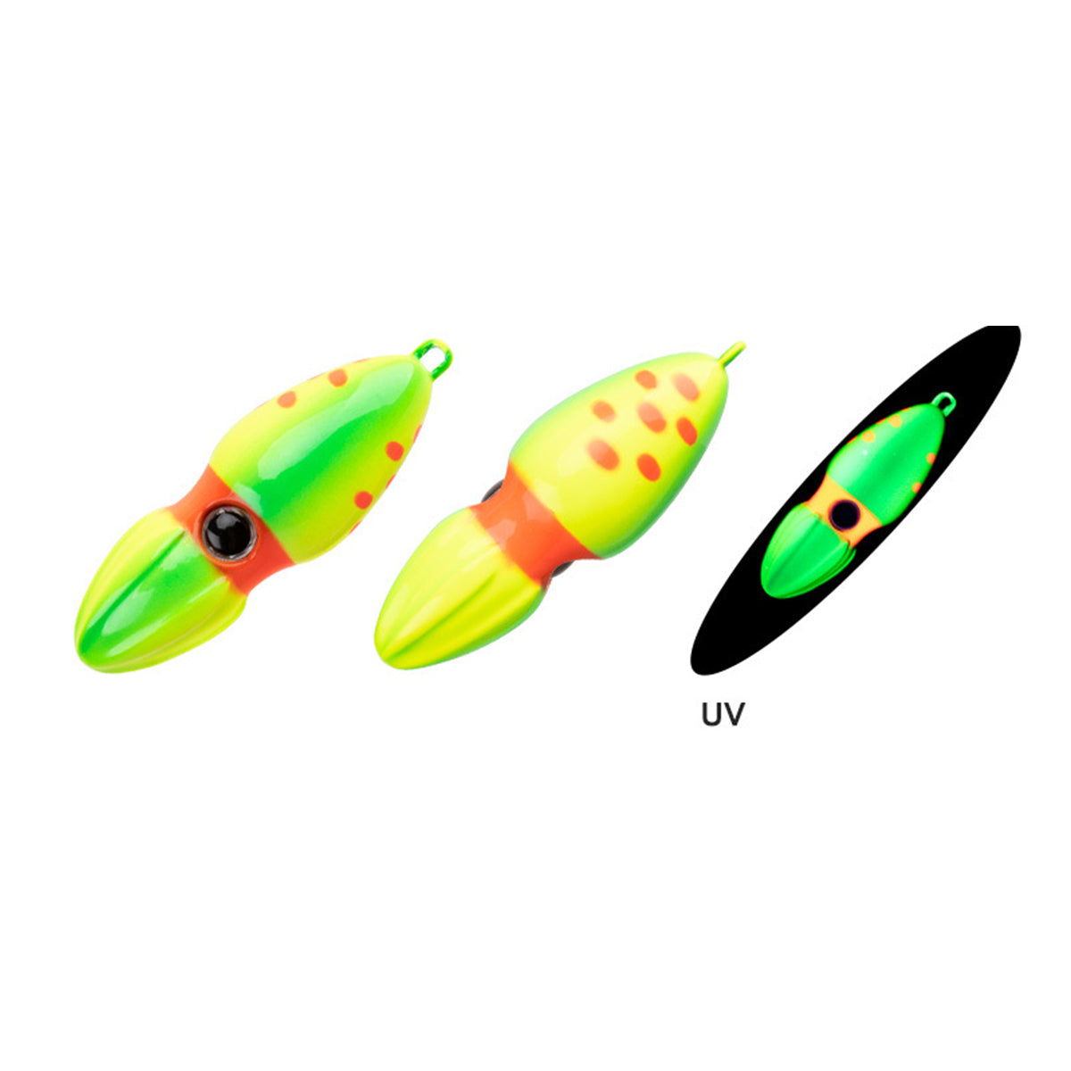 Slow Sinking Squid Jig Lure UV Glow Fishing Bait