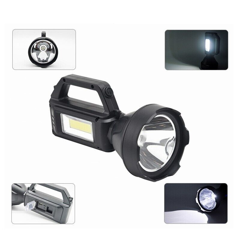 Rechargeable LED Spotlight 90000 Lumens Waterproof Flashlight