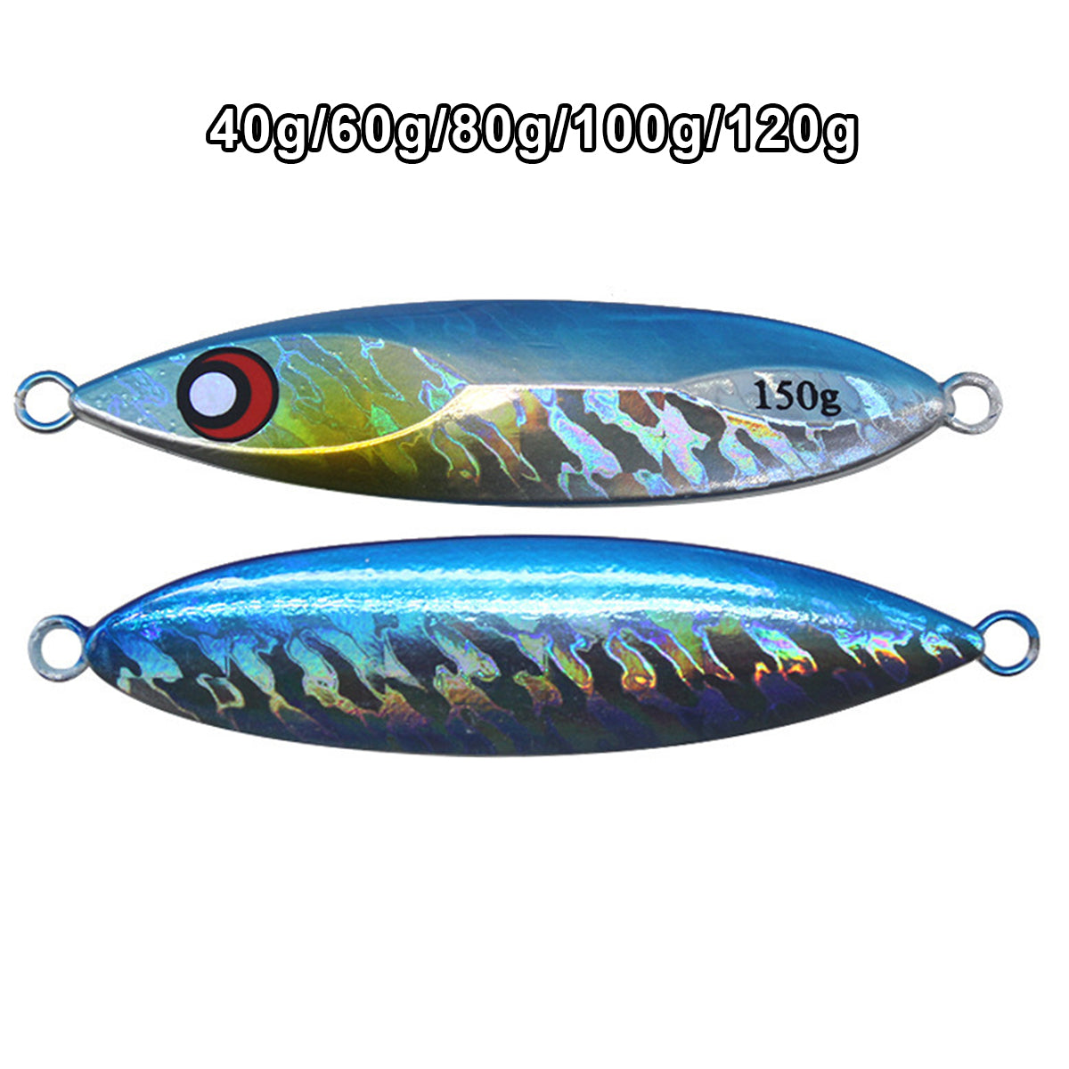 Saltwater Metal Fishing Lures Set – 8pcs Glow Jig Baits