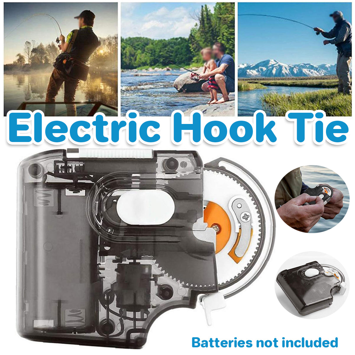 Electric Fishing Hook Tapper – Automatic Knot Tying Tool