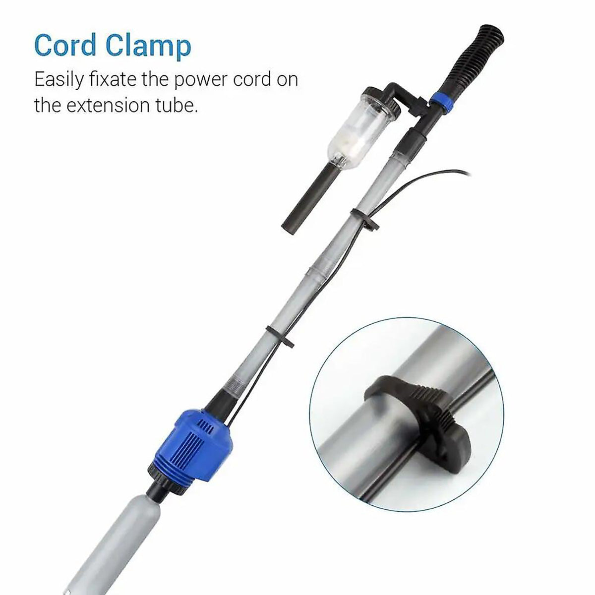 6-in-1 Aquarium Gravel Cleaner Water Changer Suction Pump 32W