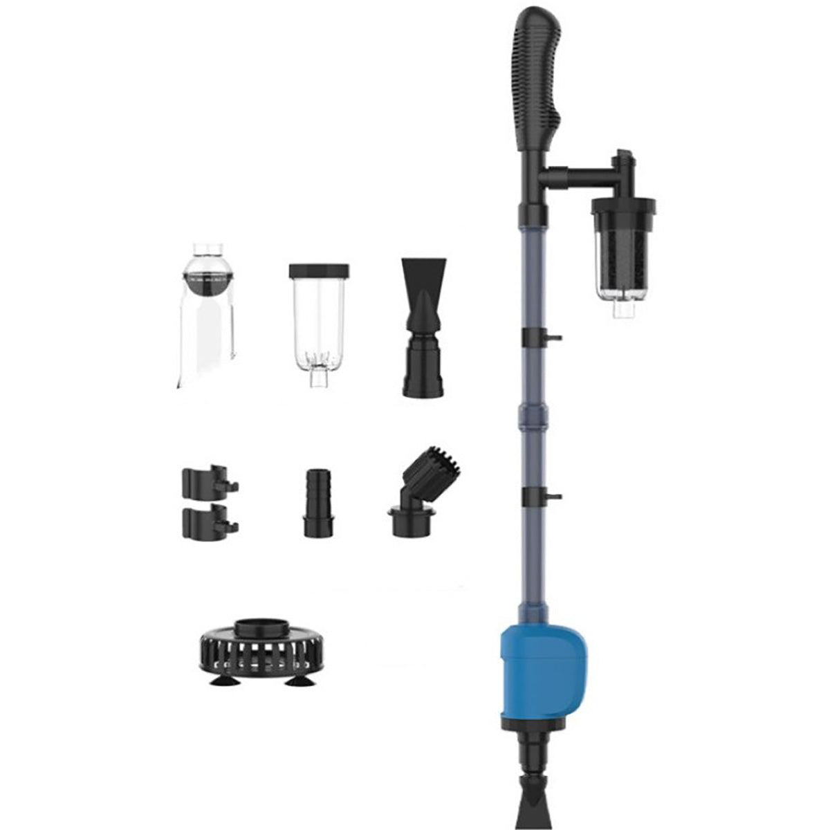6-in-1 Aquarium Gravel Cleaner Water Changer Suction Pump 32W