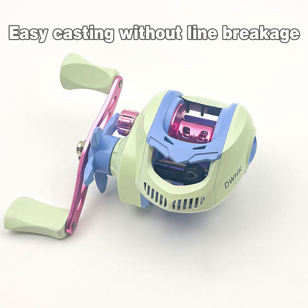 Baitcasting Drop Wheel Reel Macaron Style Left Right Hand Fishing