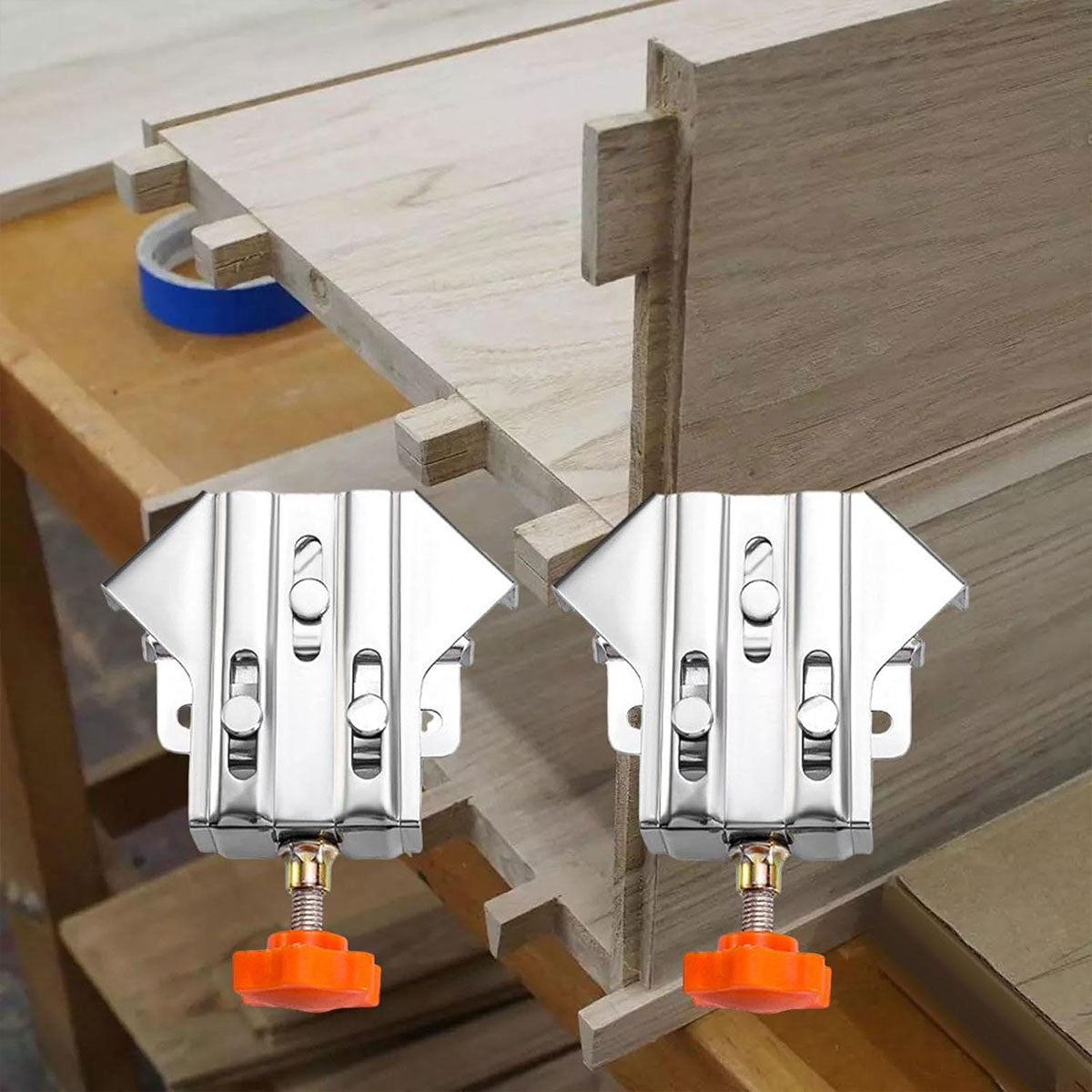 Stainless Steel Right Angle Clamps Adjustable for Woodworking
