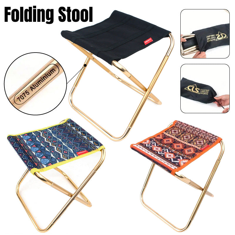 Aluminium Alloy Folding Chair Lightweight Camping Fishing Travel