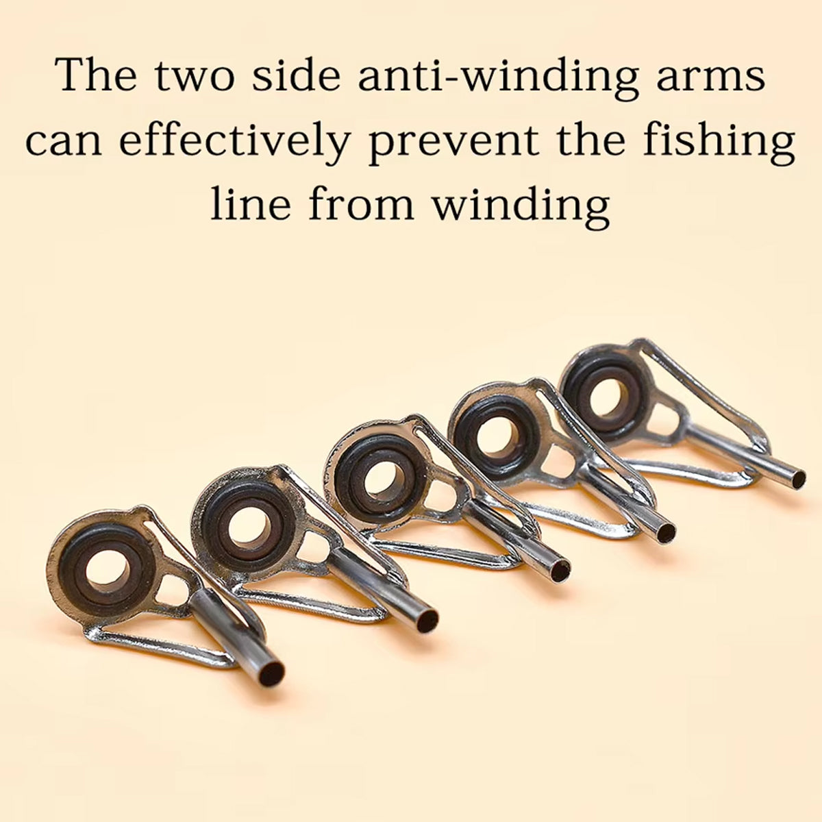 Fishing Rod Guide Tip Repair Kit 50pcs Stainless Steel Ceramic